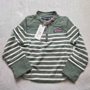 New girl's 4T Vineyard Vines Dreamcloth relaxed Shep Shirt  Colombier Sage Olive